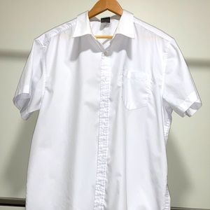 Men’s Short Sleeve White Dress Shirt